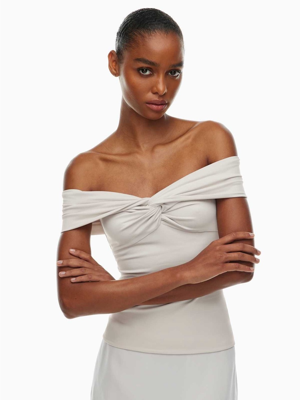 NWT! Aritzia Original Contour Twist Off-Shoulder Top size medium
